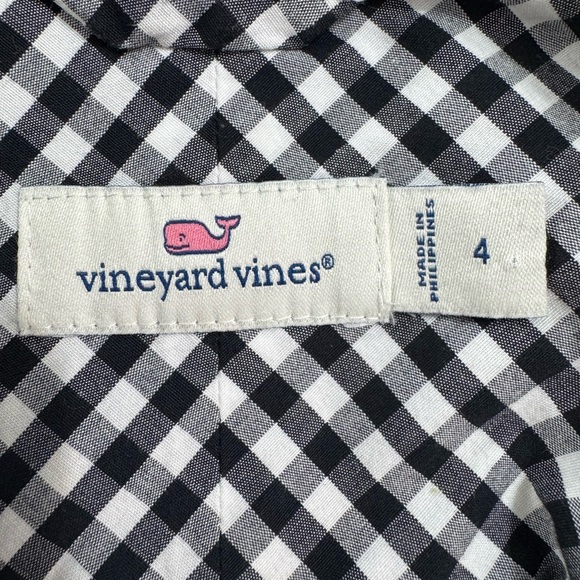 Vineyard Vines Gingham Button-Down Top • Size 4 - Picture 4 of 5